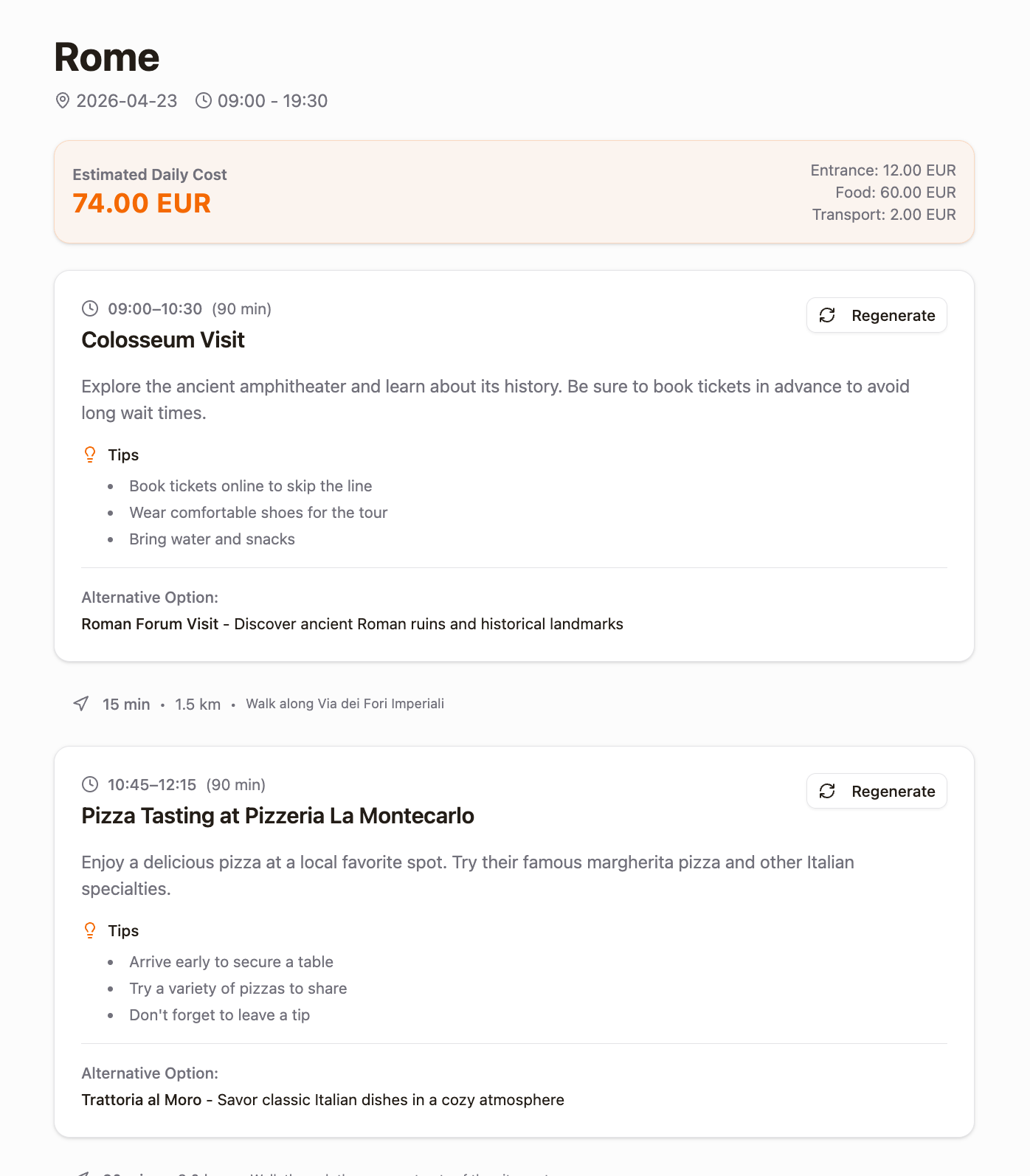 Step 2: AI Generates Your Plan